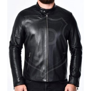 Men’s Real Leather Biker Jacket
