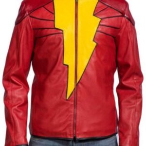 Shazam Movie Captain Marvel Leather Jacket
