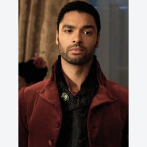 Bridgerton Rege-Jean Page Red Trench Coat