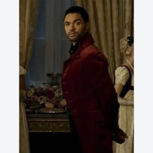 Bridgerton Rege-Jean Page Red Trench Coat