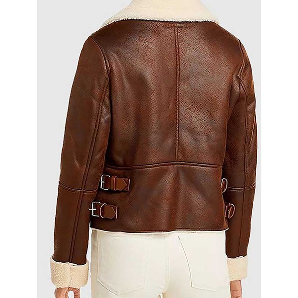 Women's Shearling Motorcycle Jacket