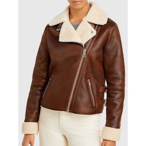 Women’s Shearling Motorcycle Jacket