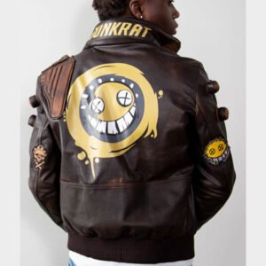 Men Junkrat Steampunk Leather Jacket