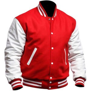 Red and White Baseball Jacket