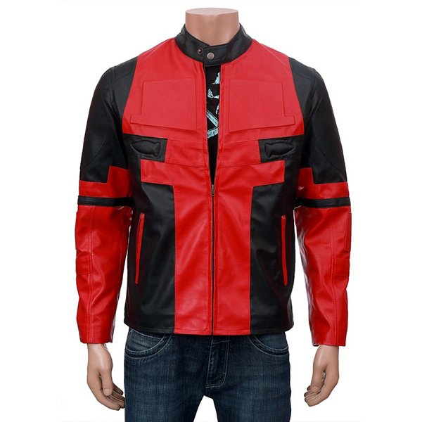 Ryan Reynolds Red And Black Deadpool Jacket
