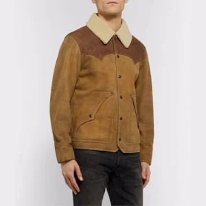 Kevin Costner Yellowstone Season 3 Shearling Jacket