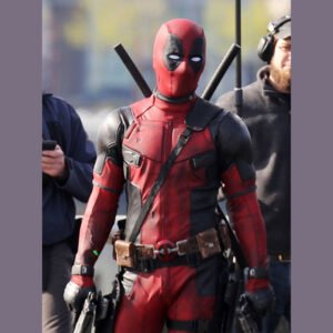 Ryan Reynolds Red And Black Deadpool Jacket