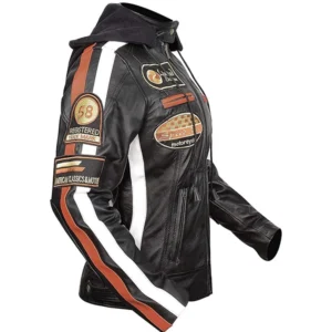 Women’s Badges Biker Retro Moto Patches Motorcycle Genuine Jacket