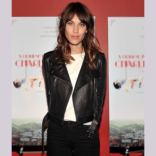 Alexa Chung Black Biker Jacket
