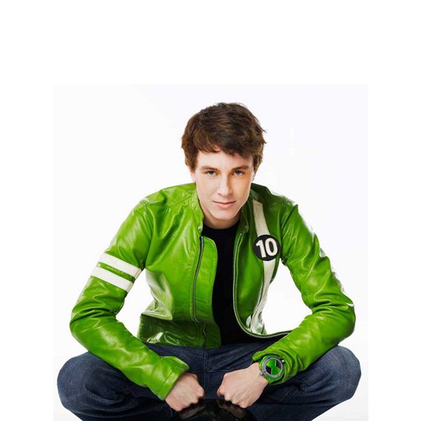 Ben 10 Alien Swarm Green Leather Jacket