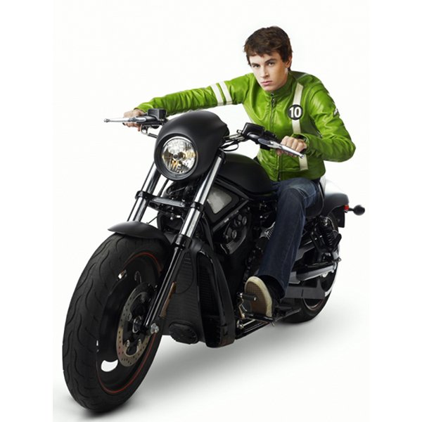 Ben 10 Alien Swarm Green Leather Jacket