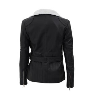 Carrie Women’s Black Leather Jacket