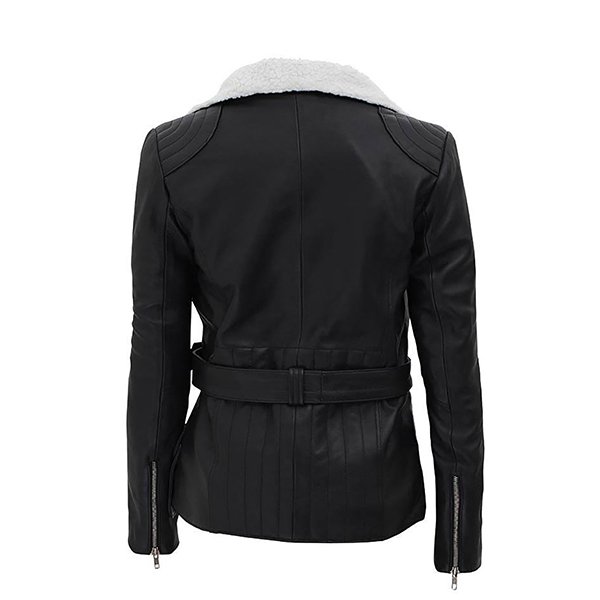Carrie Women’s Black Leather Jacket