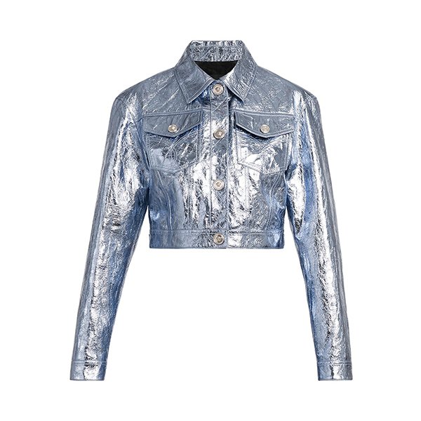Dua Lipa Barbie Metallic Jacket