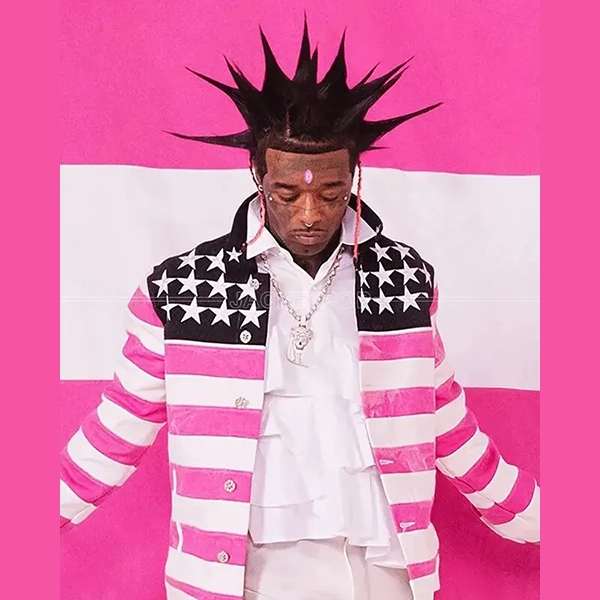 Lil Uzi Vert Pink Tape Jacket