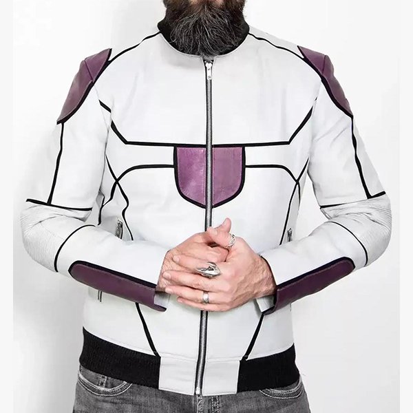Mens DBZ Frieza Final Form Leather Jacket