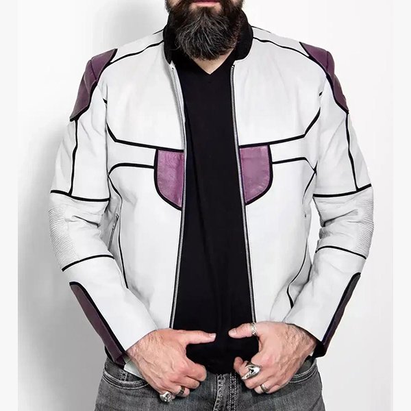 Mens DBZ Frieza Final Form Leather Jacket