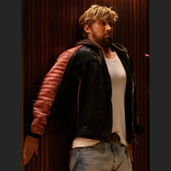 MIAMI VICE STUNT TEAM RYAN GOSLING BLACK LEATHER JACKET