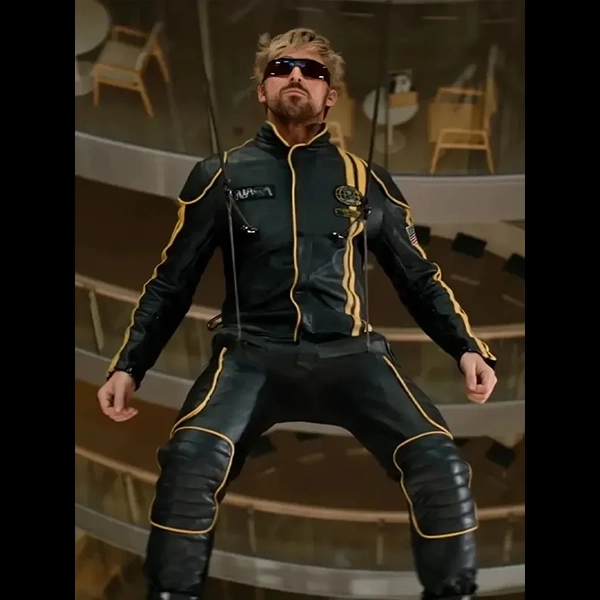Ryan Gosling The Fall Guy Black Leather Jumpsuit