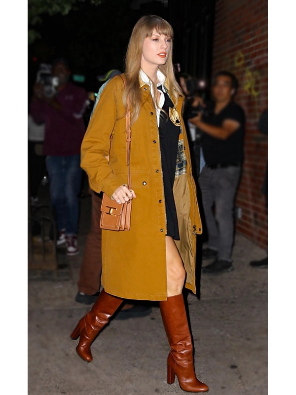 Taylor Swift Mustard Coat