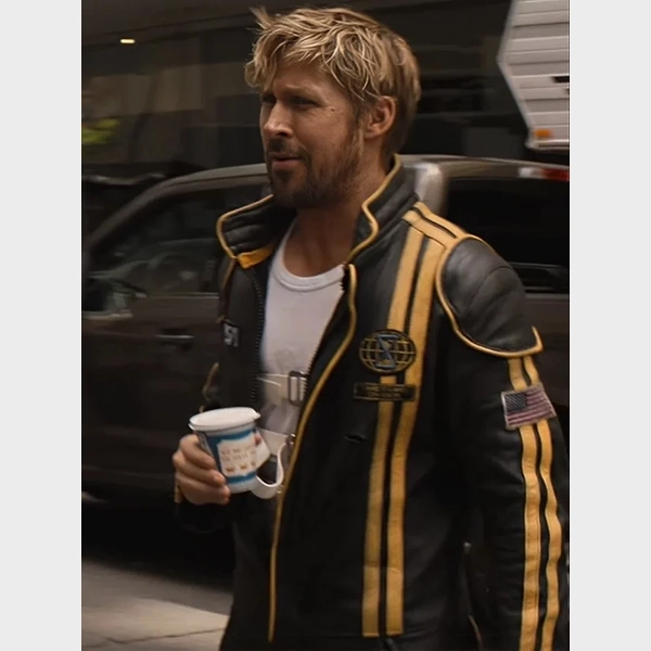 Ryan Gosling The Fall Guy Black Leather Jumpsuit