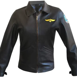 Kelly Mcgillis Top Gun Leather Jacket