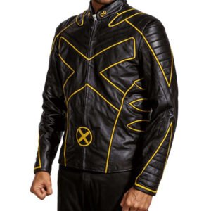 X MEN WOLVERINE MOTORCYCLE LEATHER JACKET