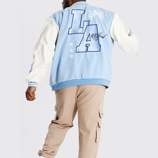 Baby Blue Varsity Jacket