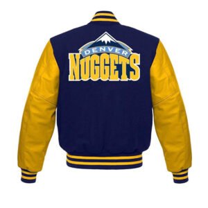 Nuggets Blue Yellow Varsity Jacket