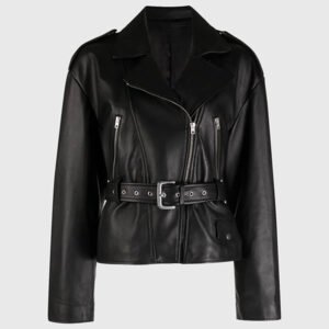 Lucy Hale Black Biker Jacket