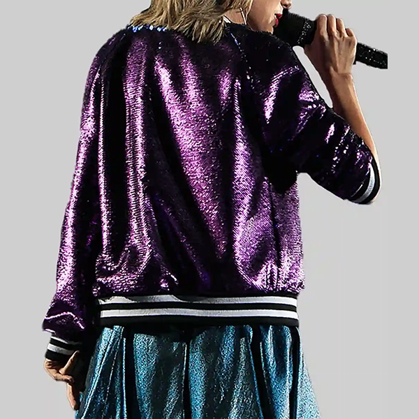 The 1989 World Tour Taylor Swift Purple Sequin Jacket