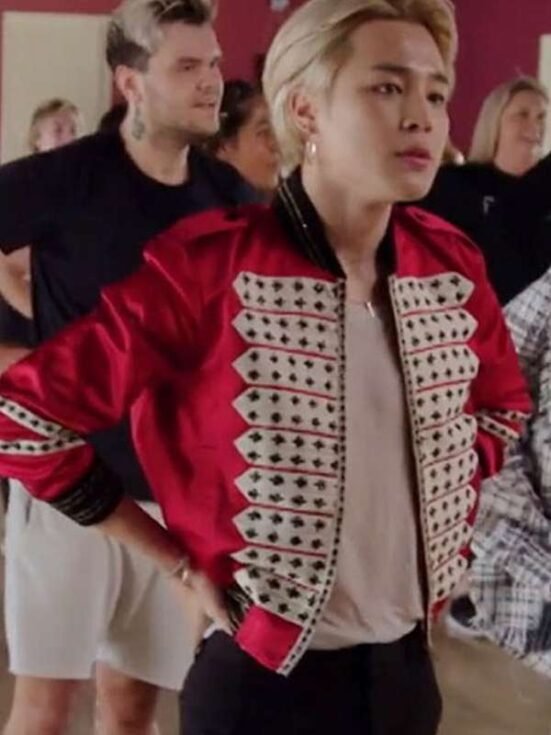 BTS Band J.Hope Red Bomber Jacket