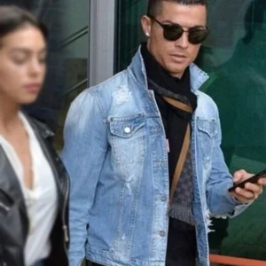 Cristiano Ronaldo Blue Denim Jacket