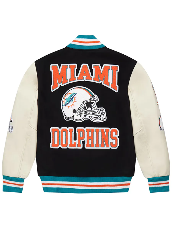 Men’s Miami Dolphins OVO Black Varsity Jacket