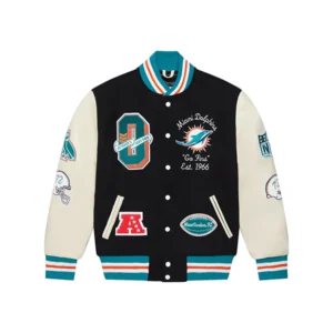 Men’s Miami Dolphins OVO Black Varsity Jacket