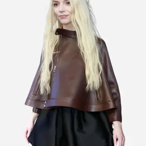 The Drew Barrymore Show Anya Taylor-Joy Leather Jacket
