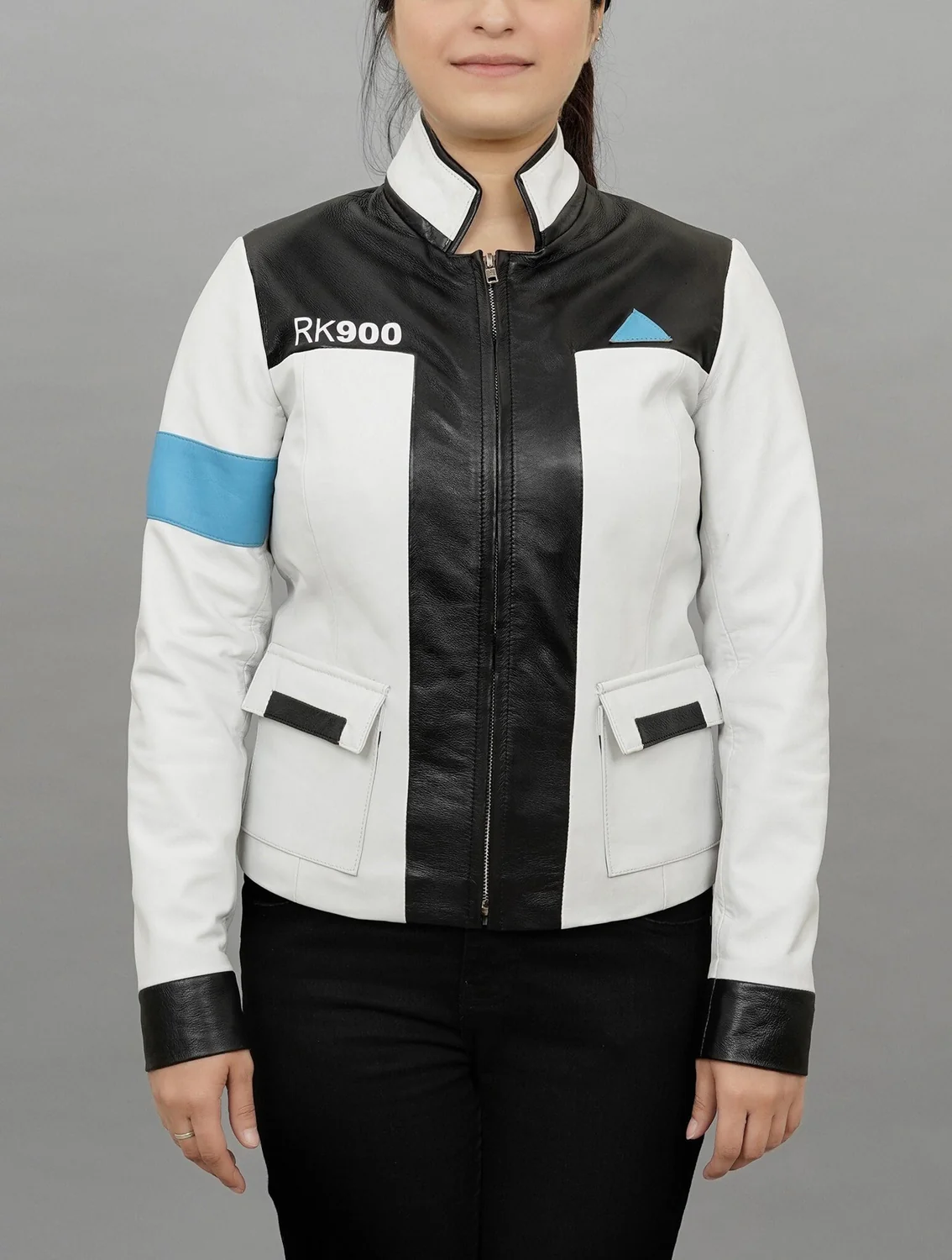 Handmade Detroit Become Human Inspired Connor RK900 Leather Jacket