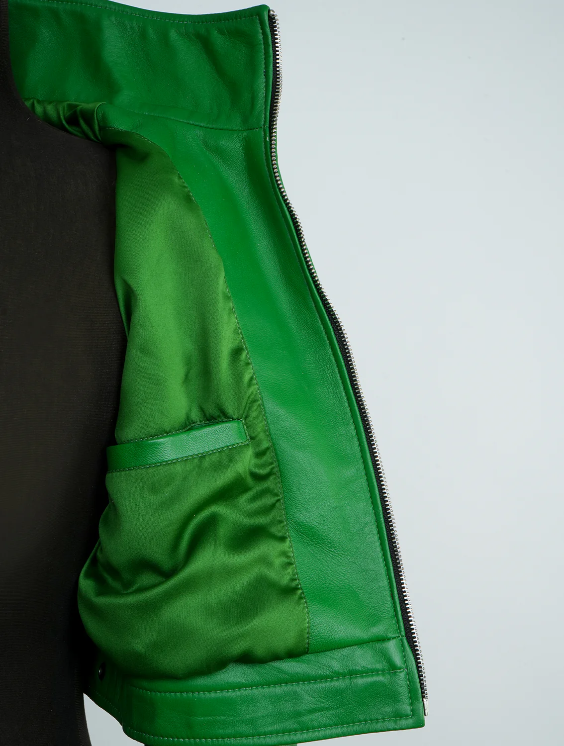 Blue Mary Fatal Fury- KOF Inspired Green Cosplay Leather Jacket