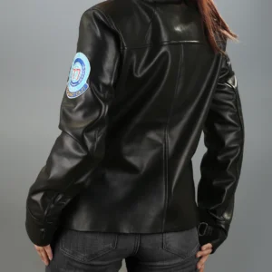 Kelly Mcgillis Top Flight Leather Jacket