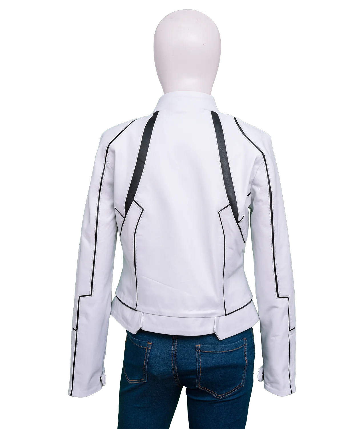 Women’s Space X White Leather Jacket