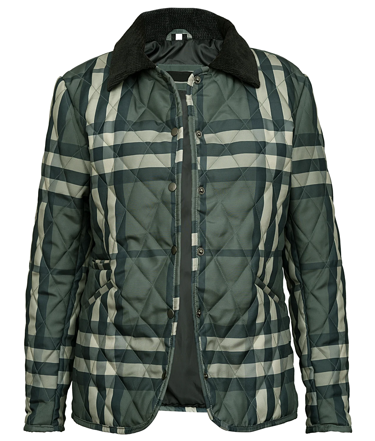 Women’s Quilted Green Checked Jacket