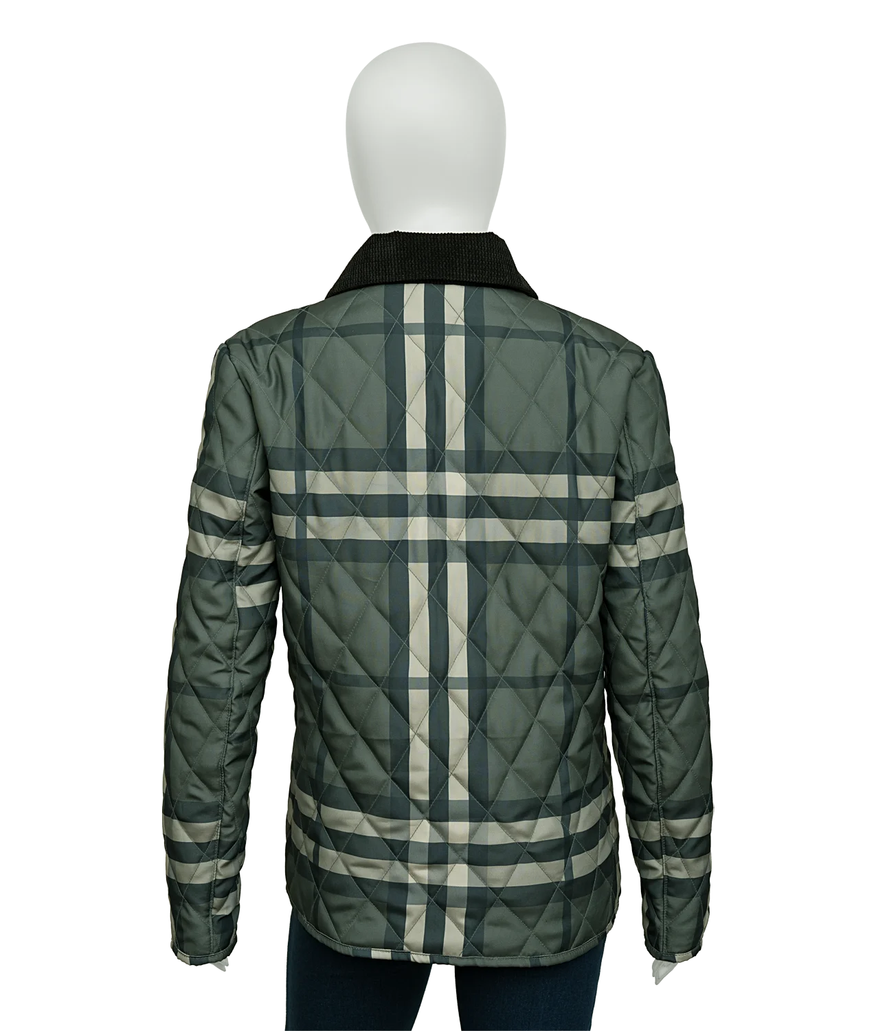 Women’s Quilted Green Checked Jacket