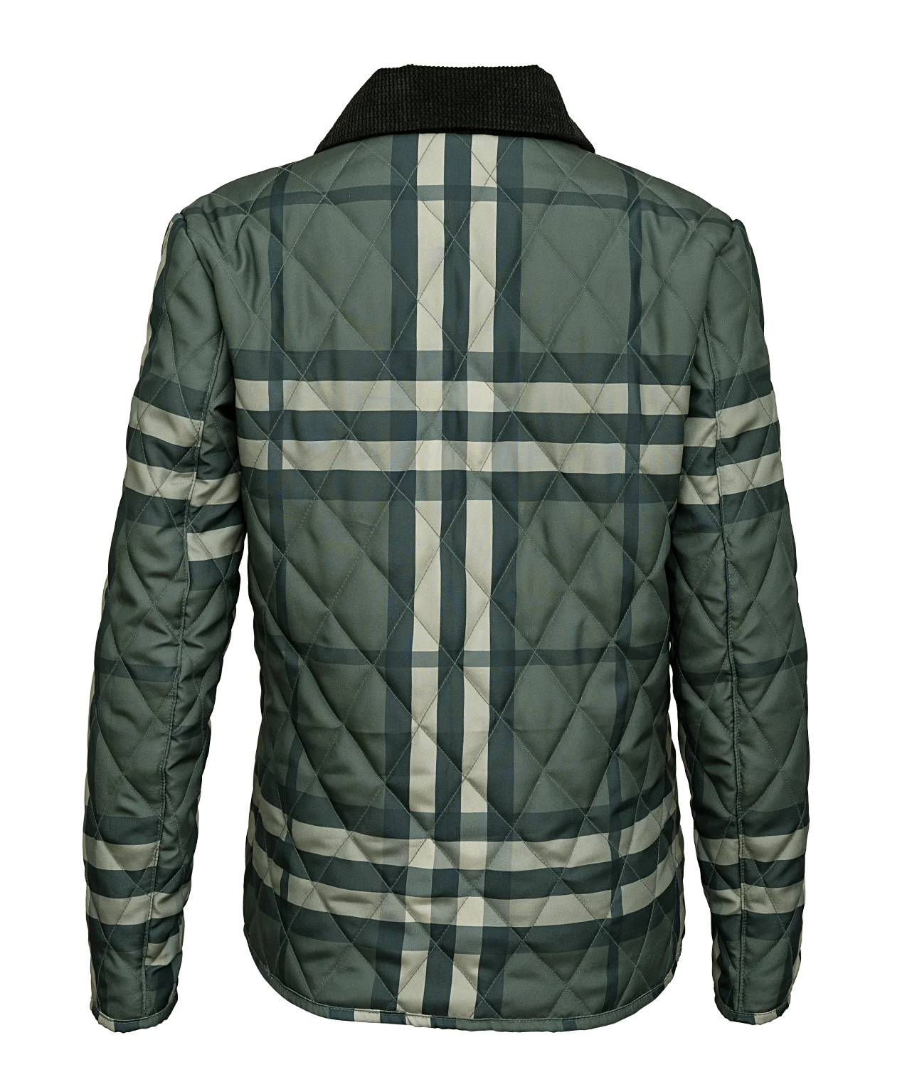 Women’s Quilted Green Checked Jacket