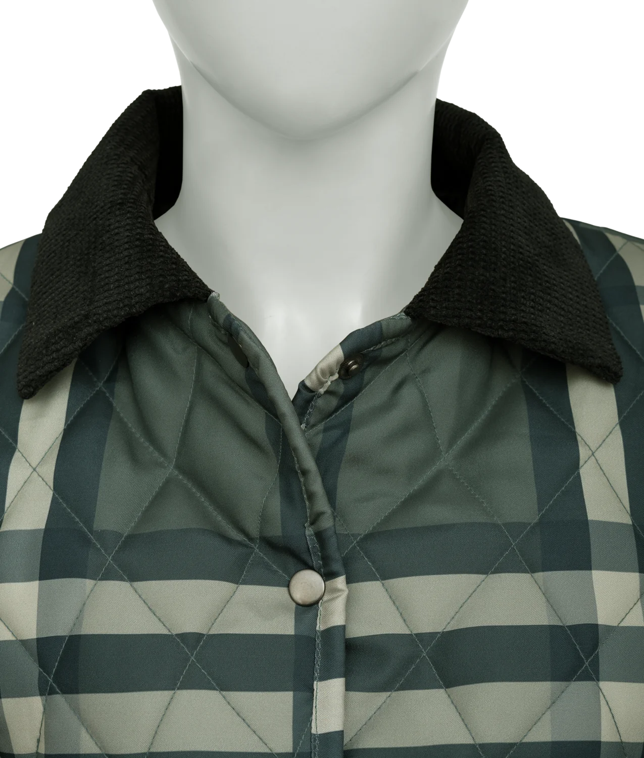 Women’s Quilted Green Checked Jacket