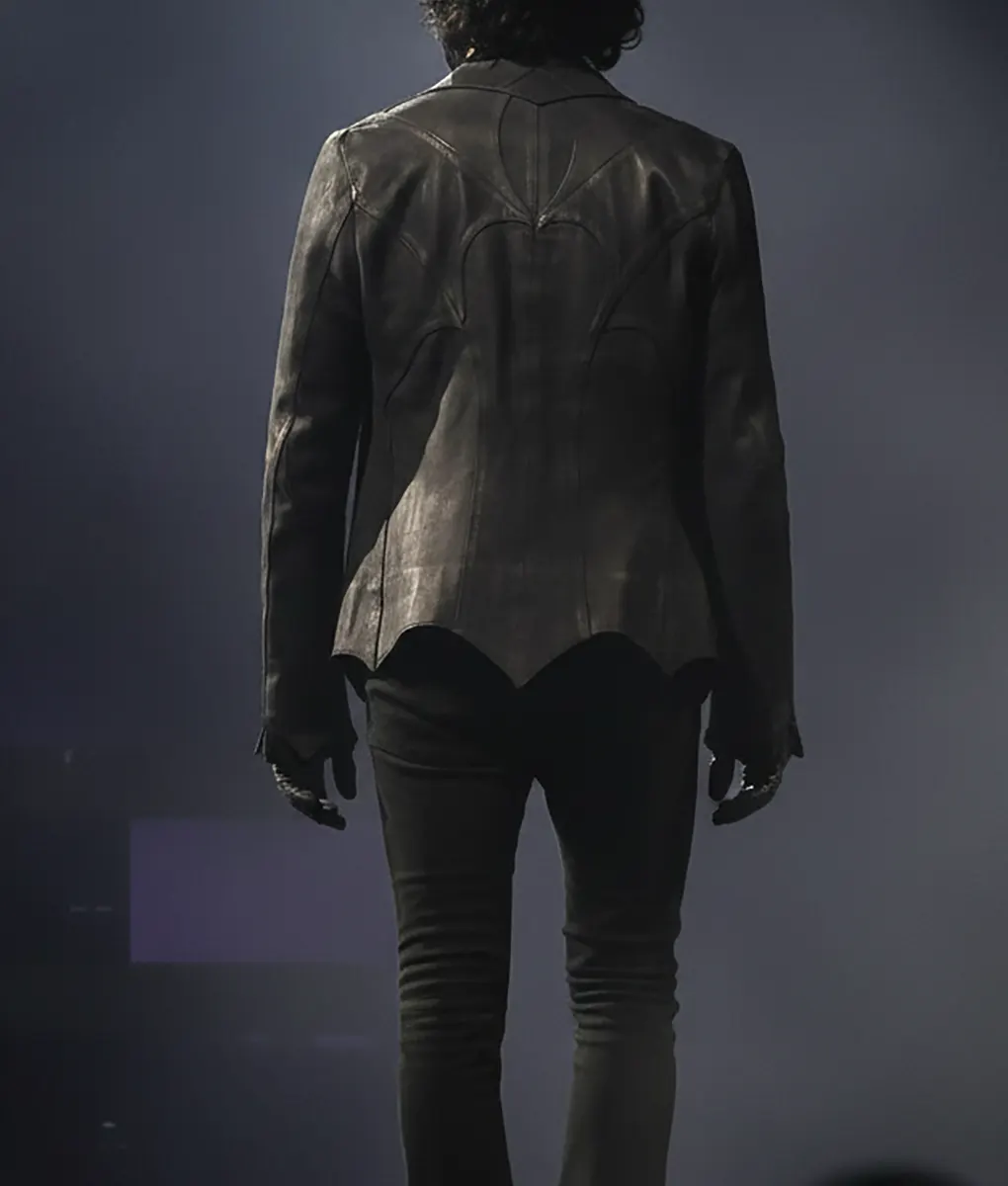 Swedish rock band Ghost Tobias Forge Black Leather Jacket