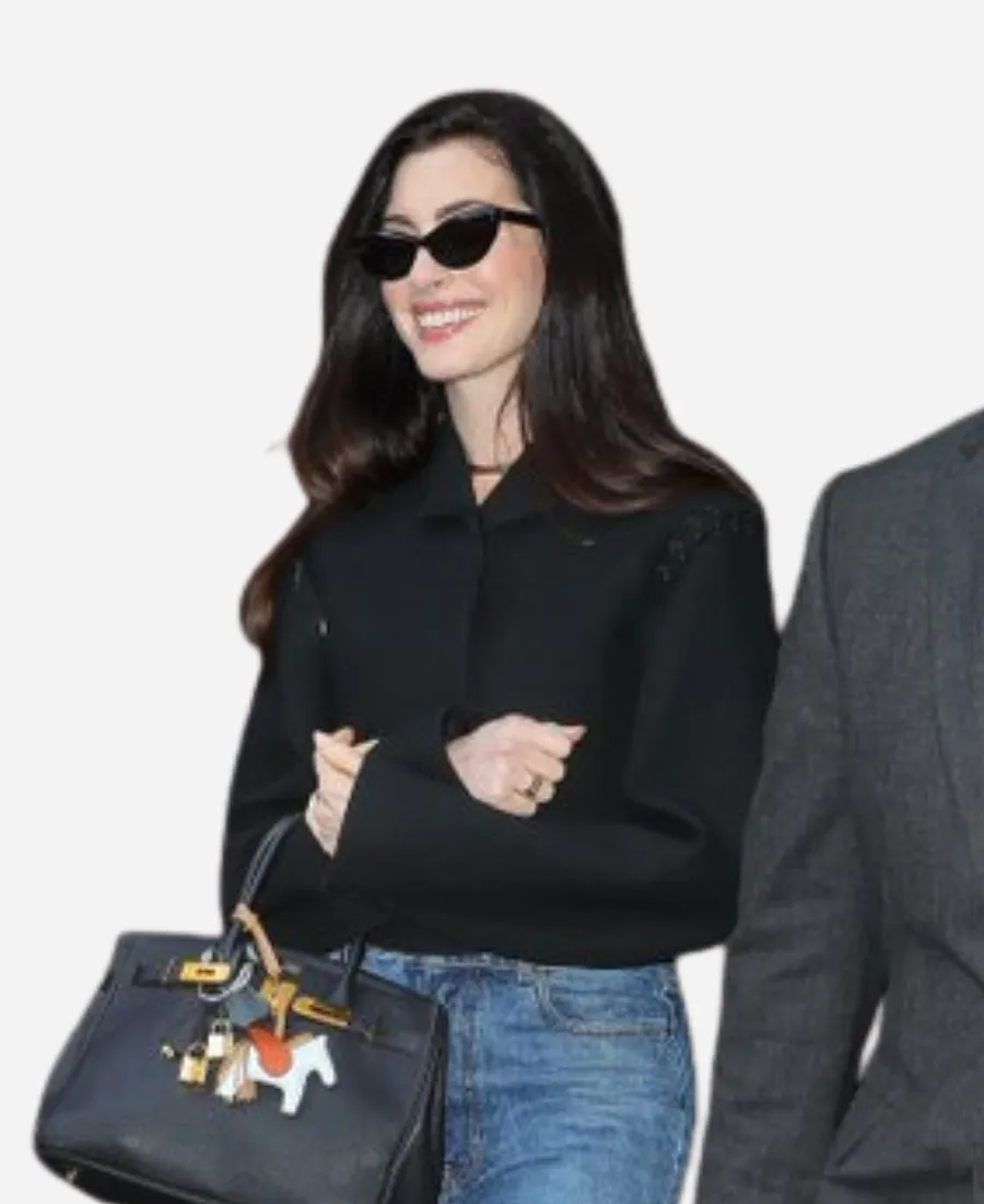 NYC 2026 Anne Hathaway Cropped Jacket