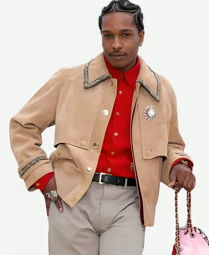 Chanel Cruise Show 2026 A$AP Rocky Suede Jacket