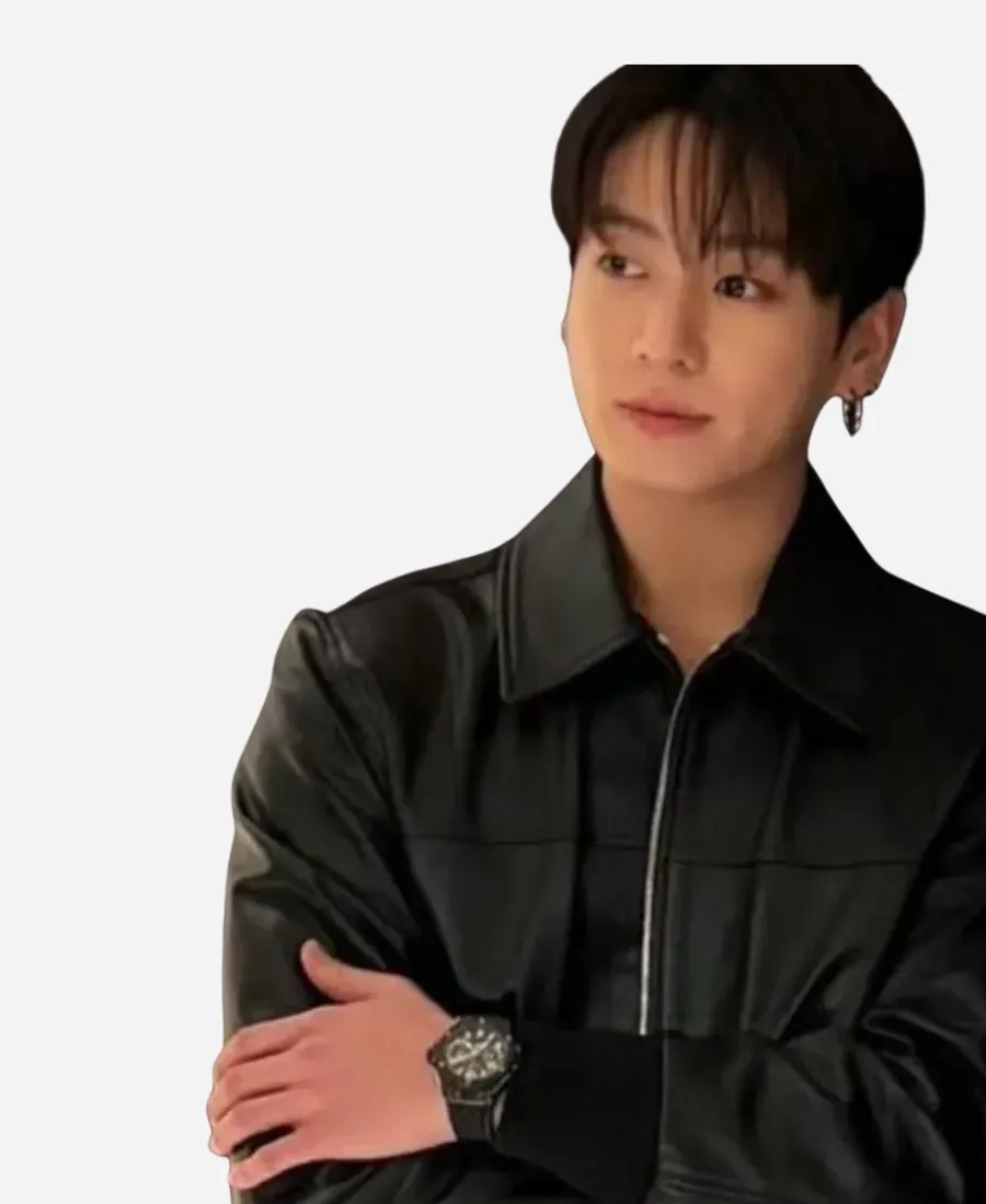 Jung Kook 2026 Watch Event Leather Jacket