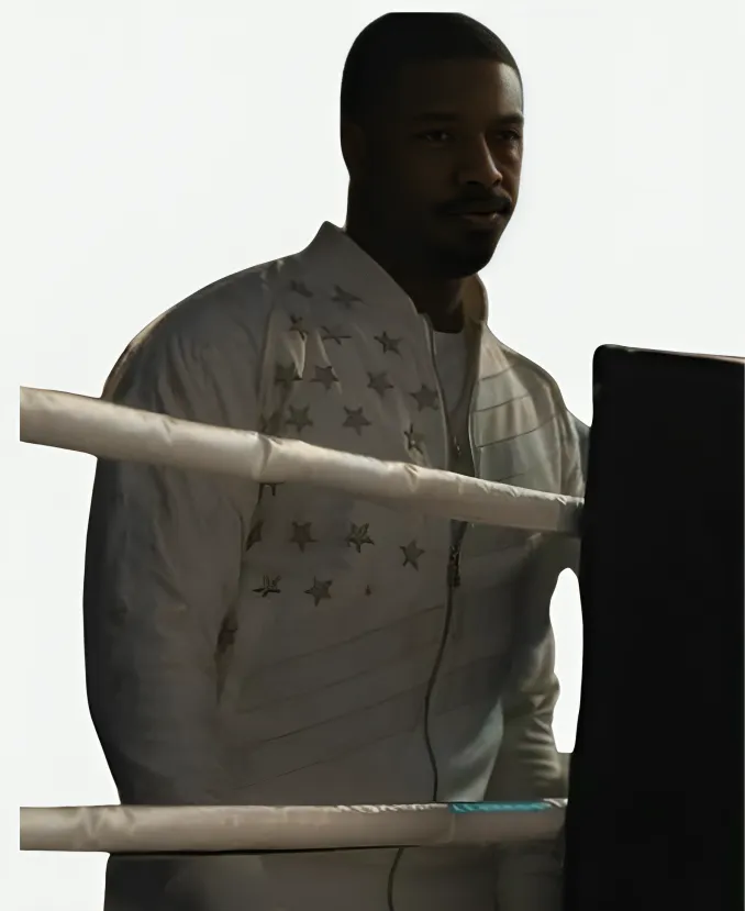 Michael B. Jordan Creed III White Jacket