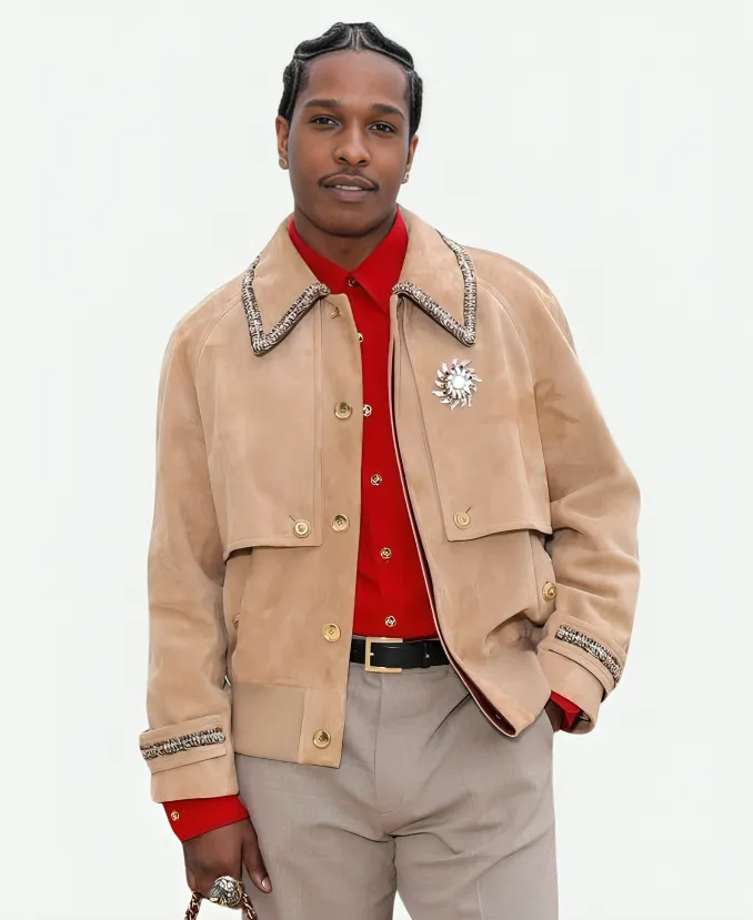 Chanel Cruise Show 2026 A$AP Rocky Suede Jacket